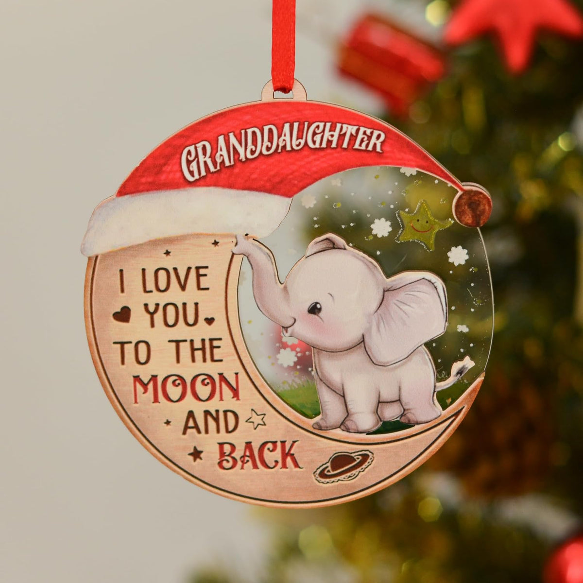 Christmas Ornament for Granddaughter, Granddaughter Ornament for Christmas Tree, Granddaughter, Xmas Gift for Granddaughter from Grandparents