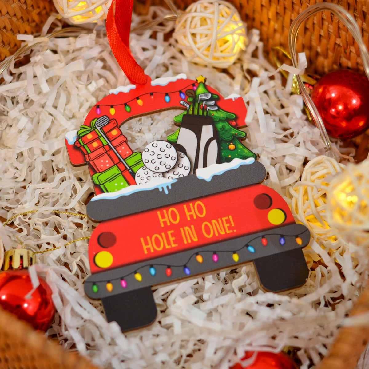 Golf Christmas Ornament for Golf Lover, Golf Gifts for Men Golfers, Golf Player Sports-Themed Holiday Decor, Golfer Keepsake, for Golf Fans