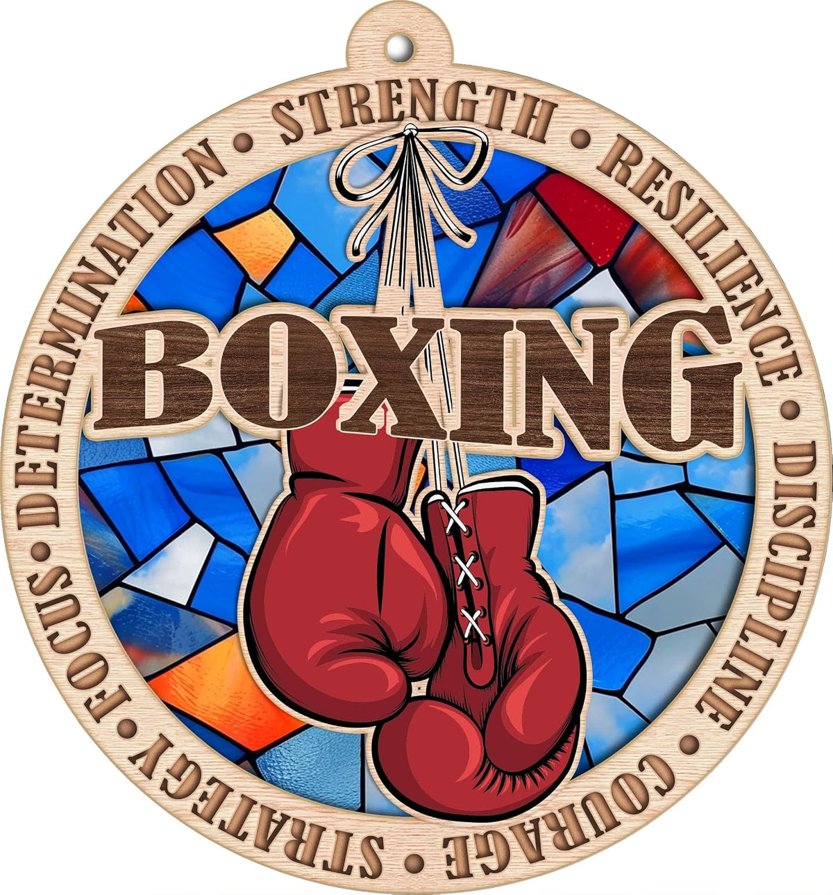 Boxing Christmas Ornament for Boxing Lovers, Boxing Ornament Holiday Tree Decor, Boxing for Boxing Fans, Boxing Gloves Christmas Ornament Boxer