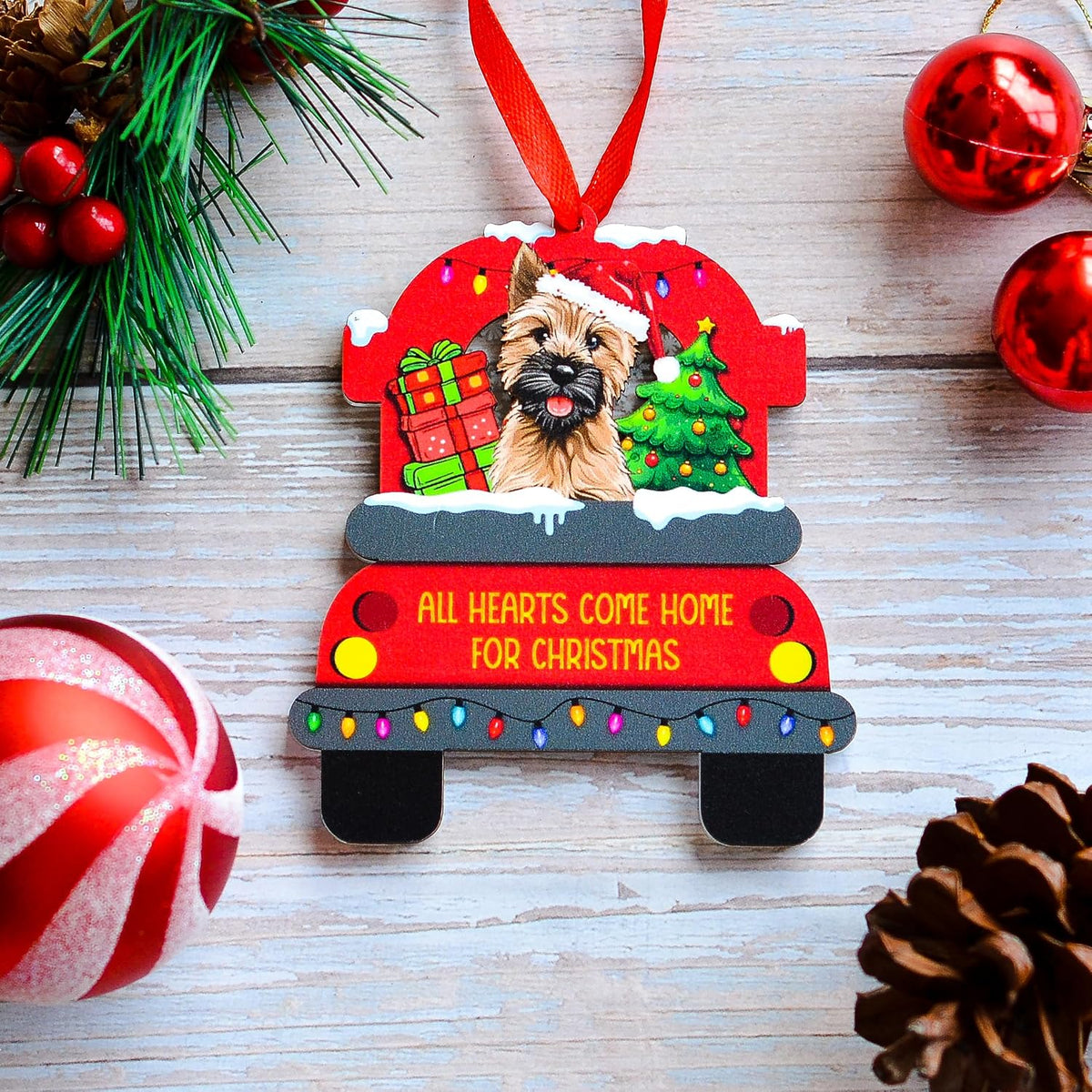 Cairn Terrier Christmas Ornament, Dog Lover Tree Decor Keepsake, Holiday Gift for Cairn Terrier Owners