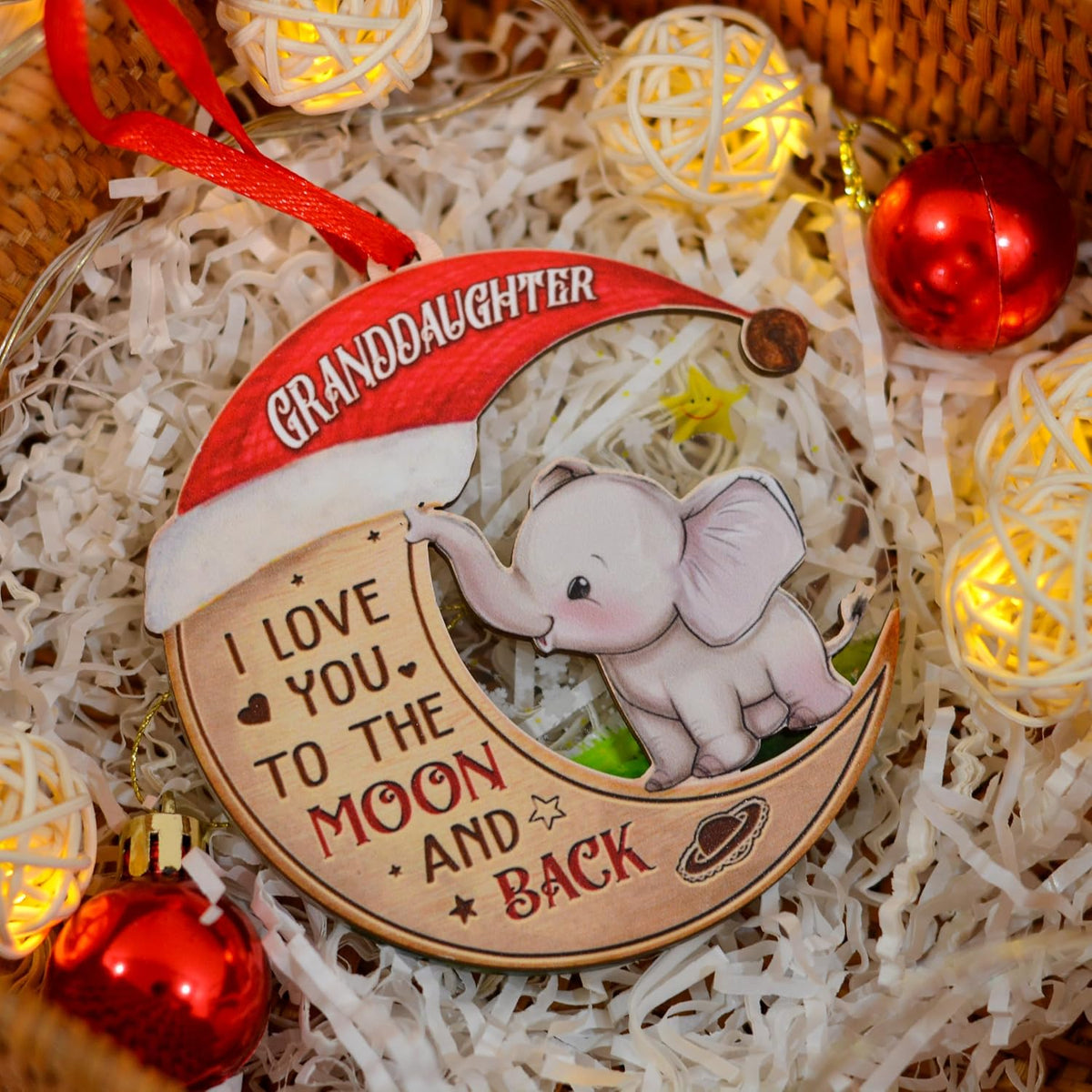 Christmas Ornament for Granddaughter, Granddaughter Ornament for Christmas Tree, Granddaughter, Xmas Gift for Granddaughter from Grandparents
