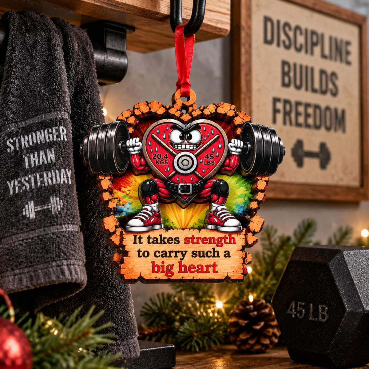 Weight Lifting Christmas Ornament 2026, Weight Lifting Ornaments for Christmas Tree, Fitness Gym Rats Gifts
