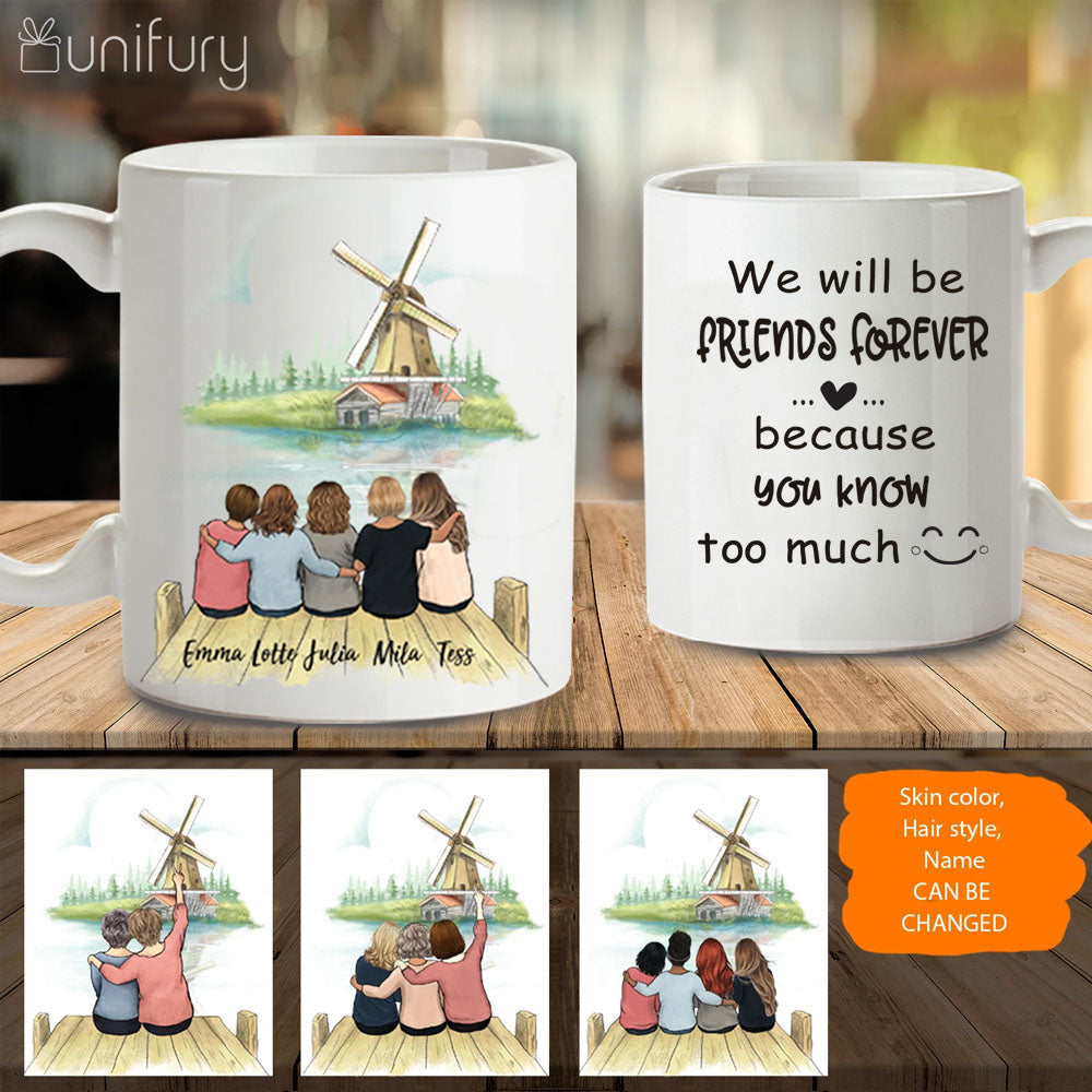 Personalized Best Friend Coffee Mug - Windmill