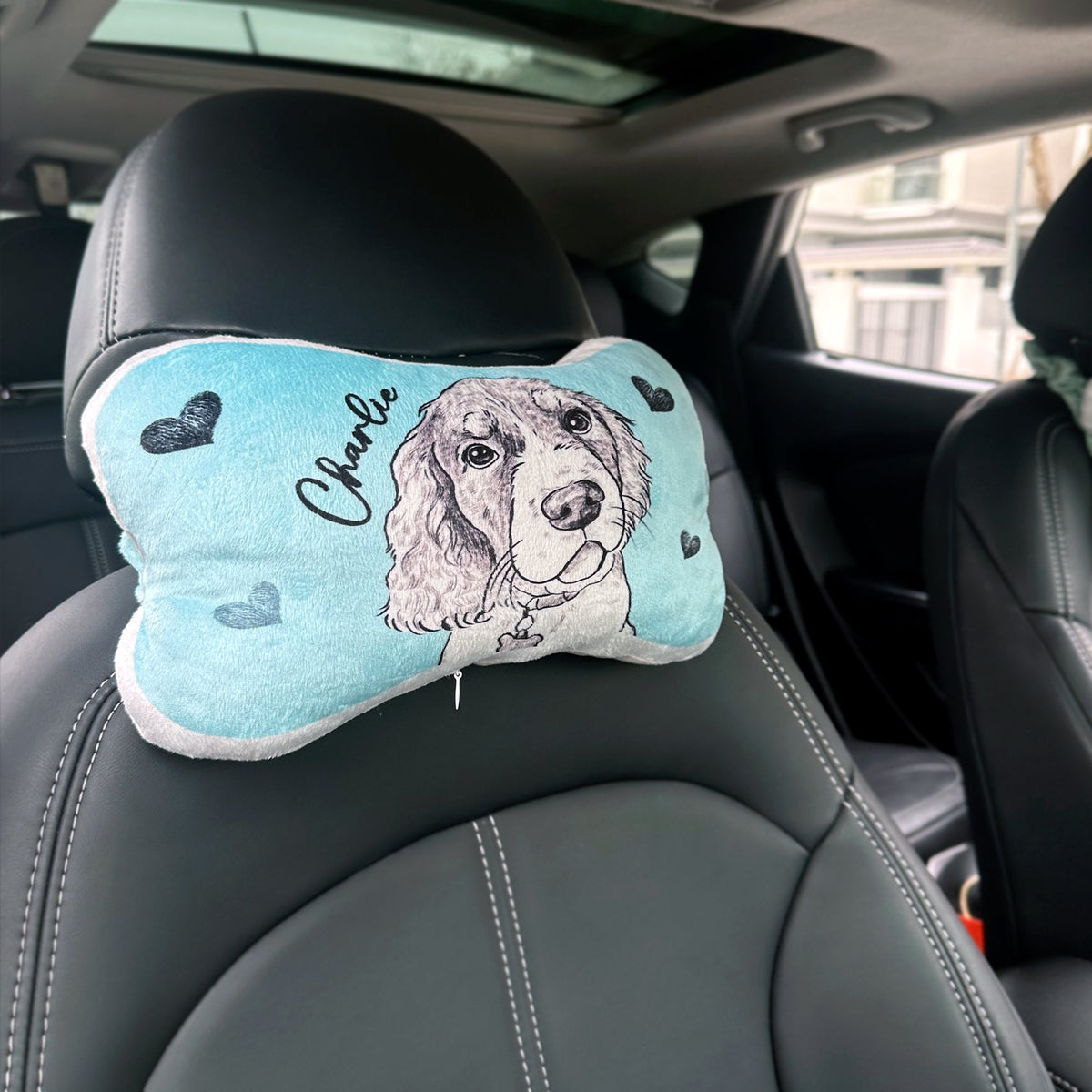 Pet Drawing Car Neck Pillow