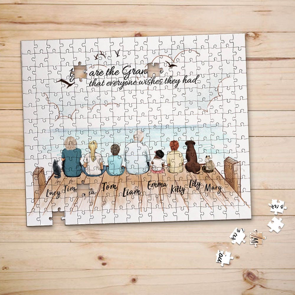 personalized puzzle gift for grandparents