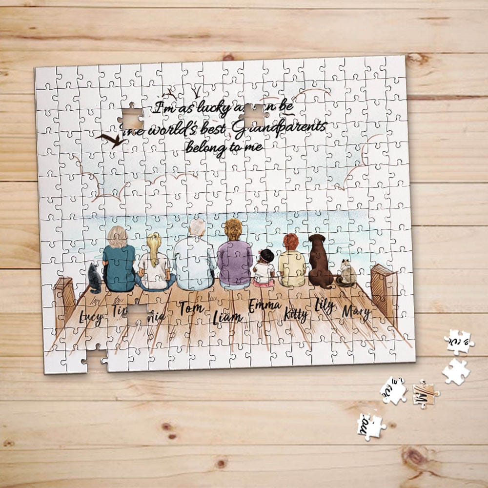 personalized puzzle gift for grandparents