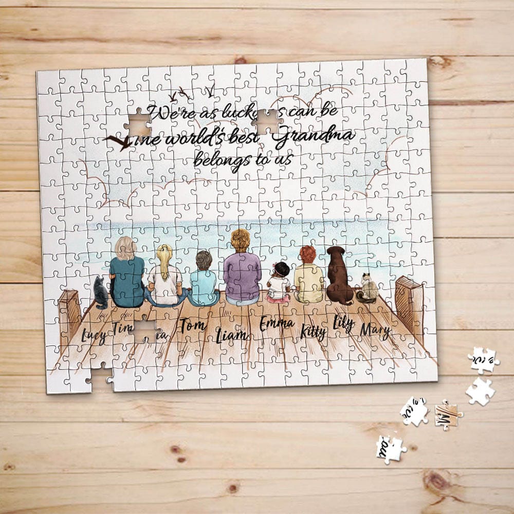 personalized puzzle gift for grandparents