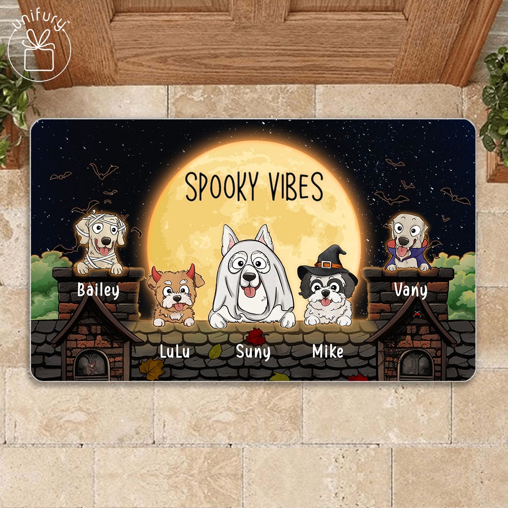 Personalized custom dog & cat Halloween Throw Pillow - Unifury