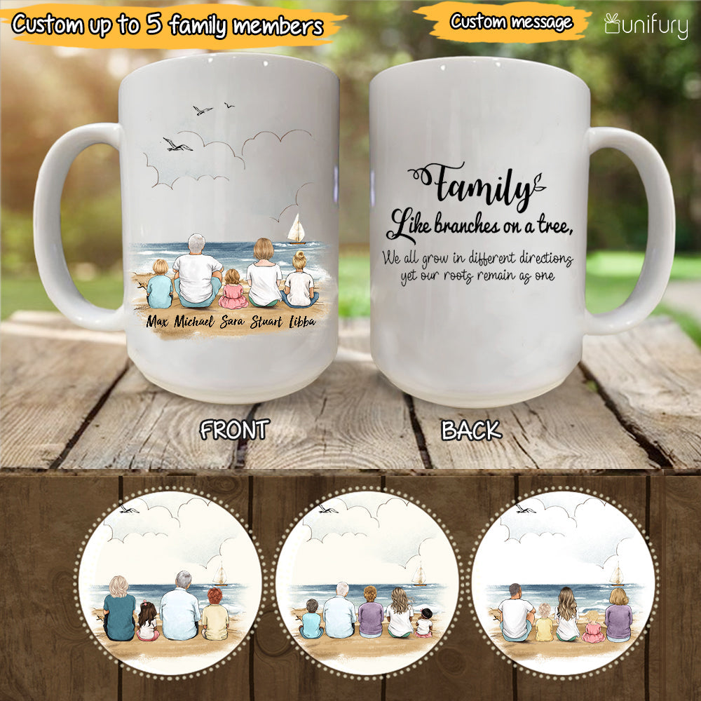 Custom Family Mugs - Family like brances on a tree...