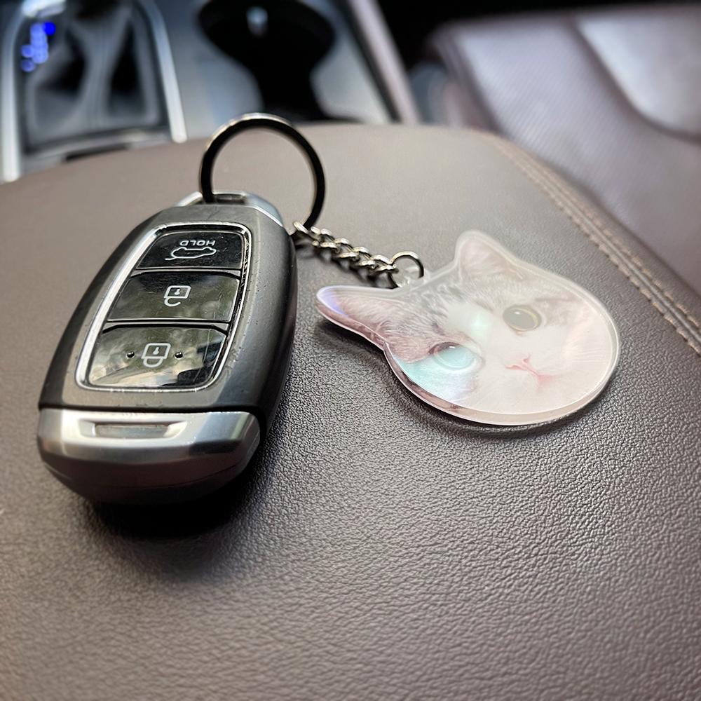 Custom Acrylic Pet Keychain – Face/Body Photo Gift