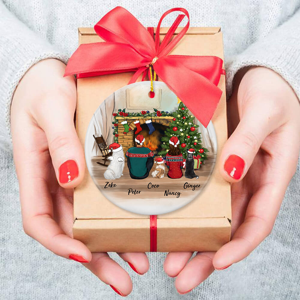 Personalized Best Friend Christmas Gift Ideas Ceramic Ornament Oval Pack 1 Unifury