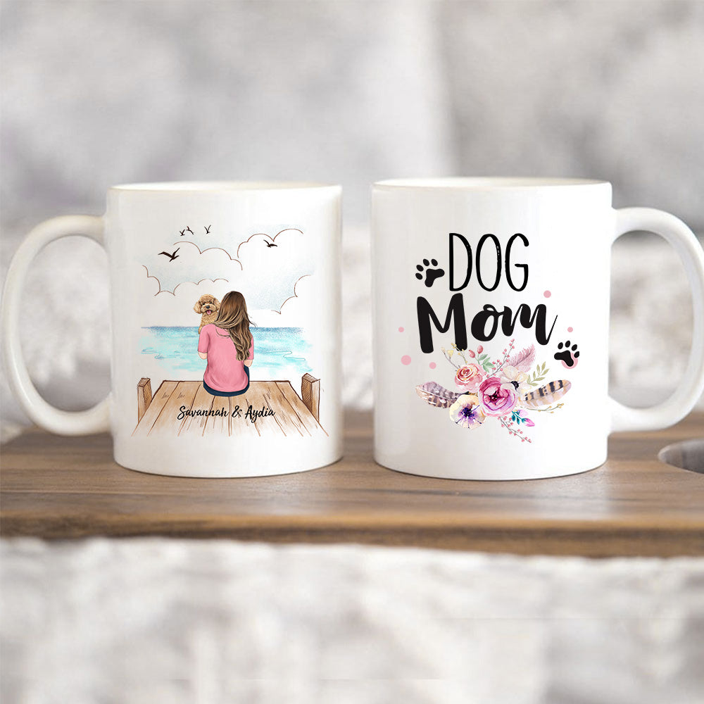 Personalized Coffee Mug Gifts For Dog Lovers - Dog Mom - Wooden Dock