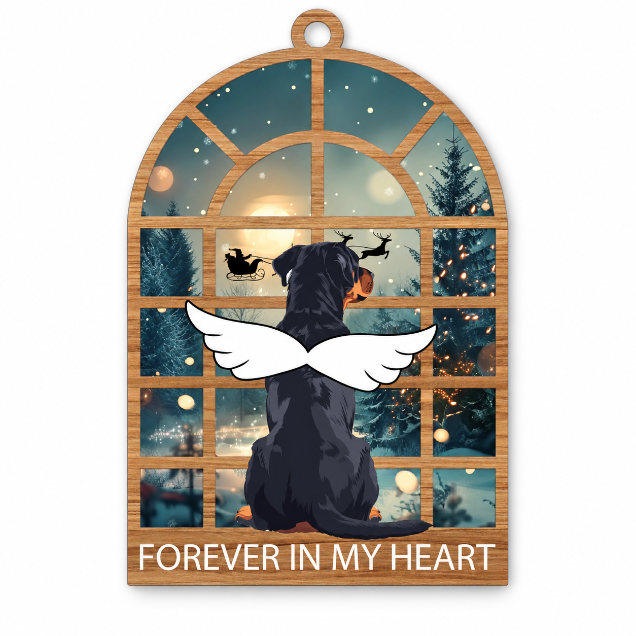 Rottweiler Christmas Ornament, for Rottweiler Owner, Rottweiler Lover, Dog Mom, Dad, Rottweiler Memorial Ornament Gift for Loss of Dog Tree Decor