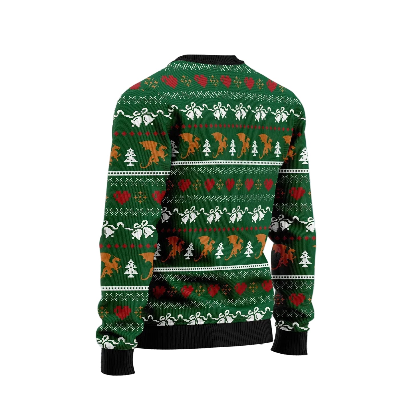Nice Christmas Dragon Ugly Christmas Sweater, Fantasy Dragon Holiday Pullover, Christmas Party Outfit for Adults