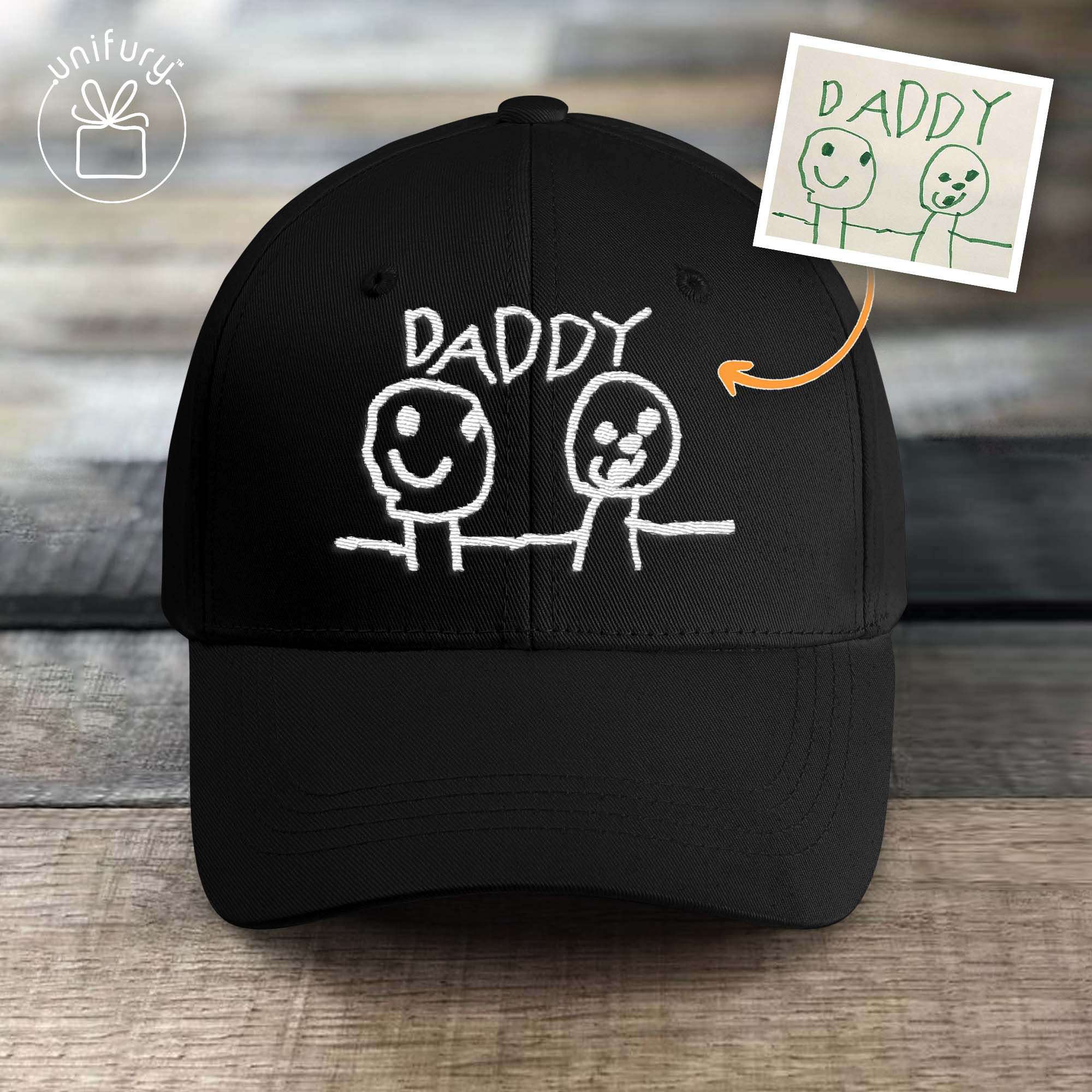 Personalized Kids Drawing Gift Embroidered Hat - Unifury