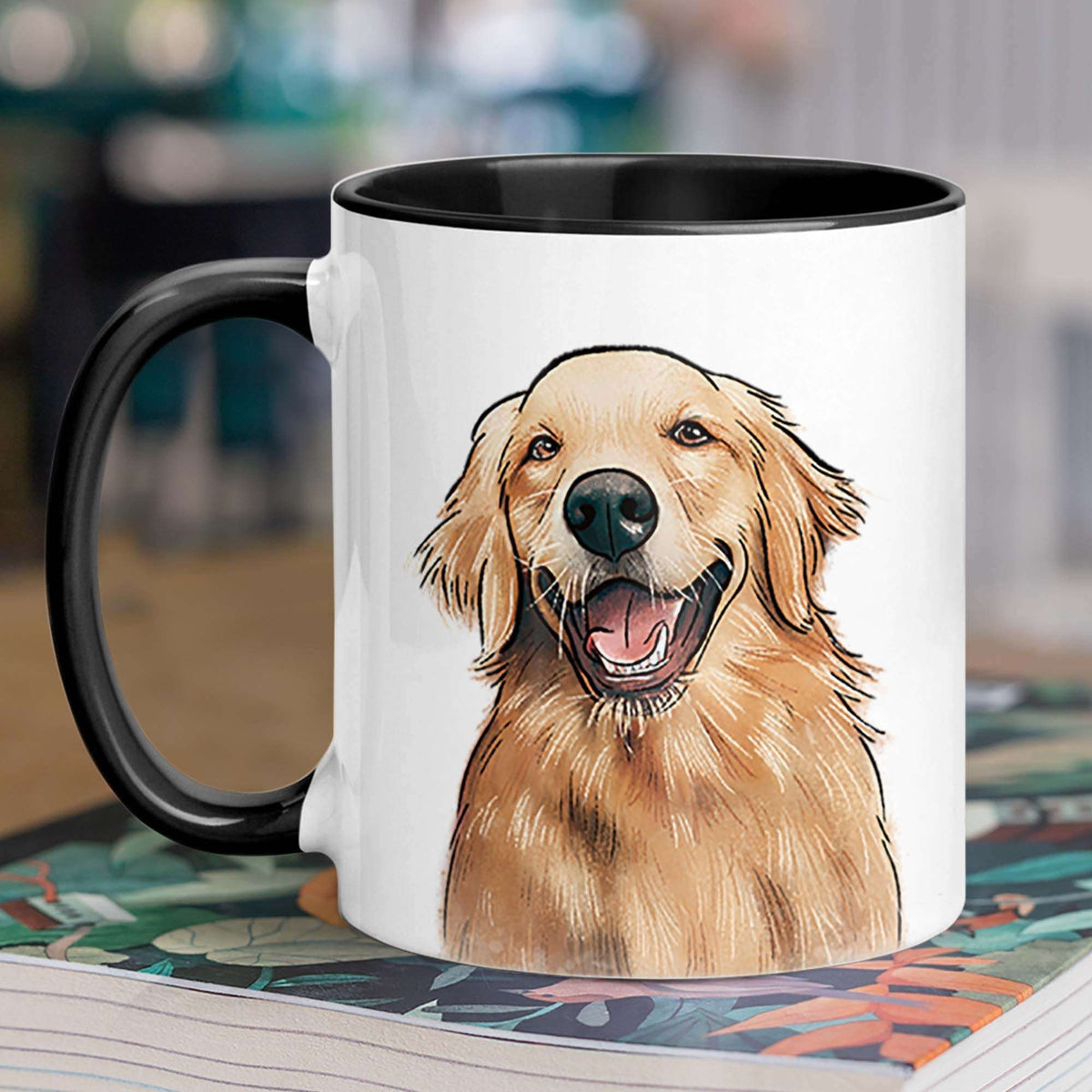 Dog Mom Dog Dad Accent Mug For Dog Lovers