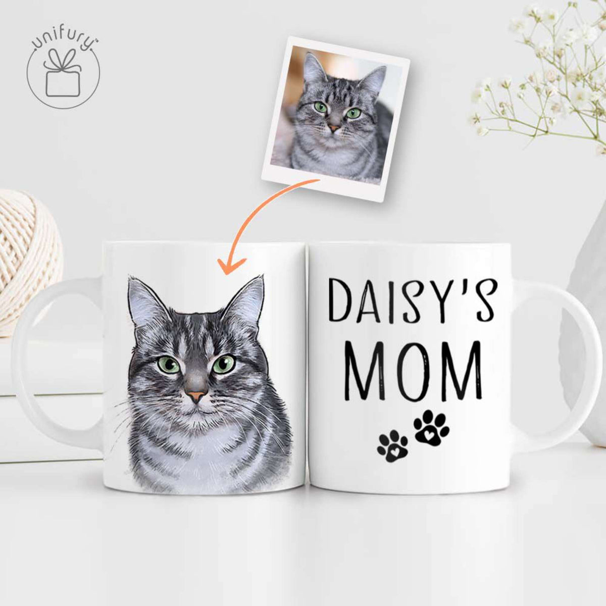 Cat Mom Cat Dad Edge-to-Edge Mug For Cat Lovers