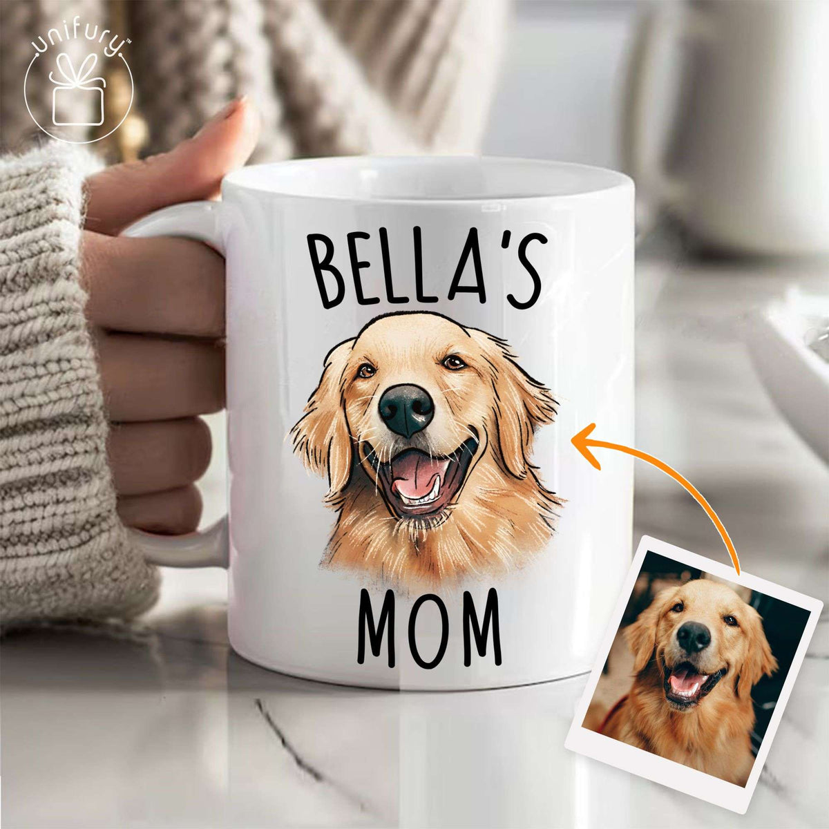 Dog Mom Dog Grandma Edge-to-Edge Mug For Dog Lovers