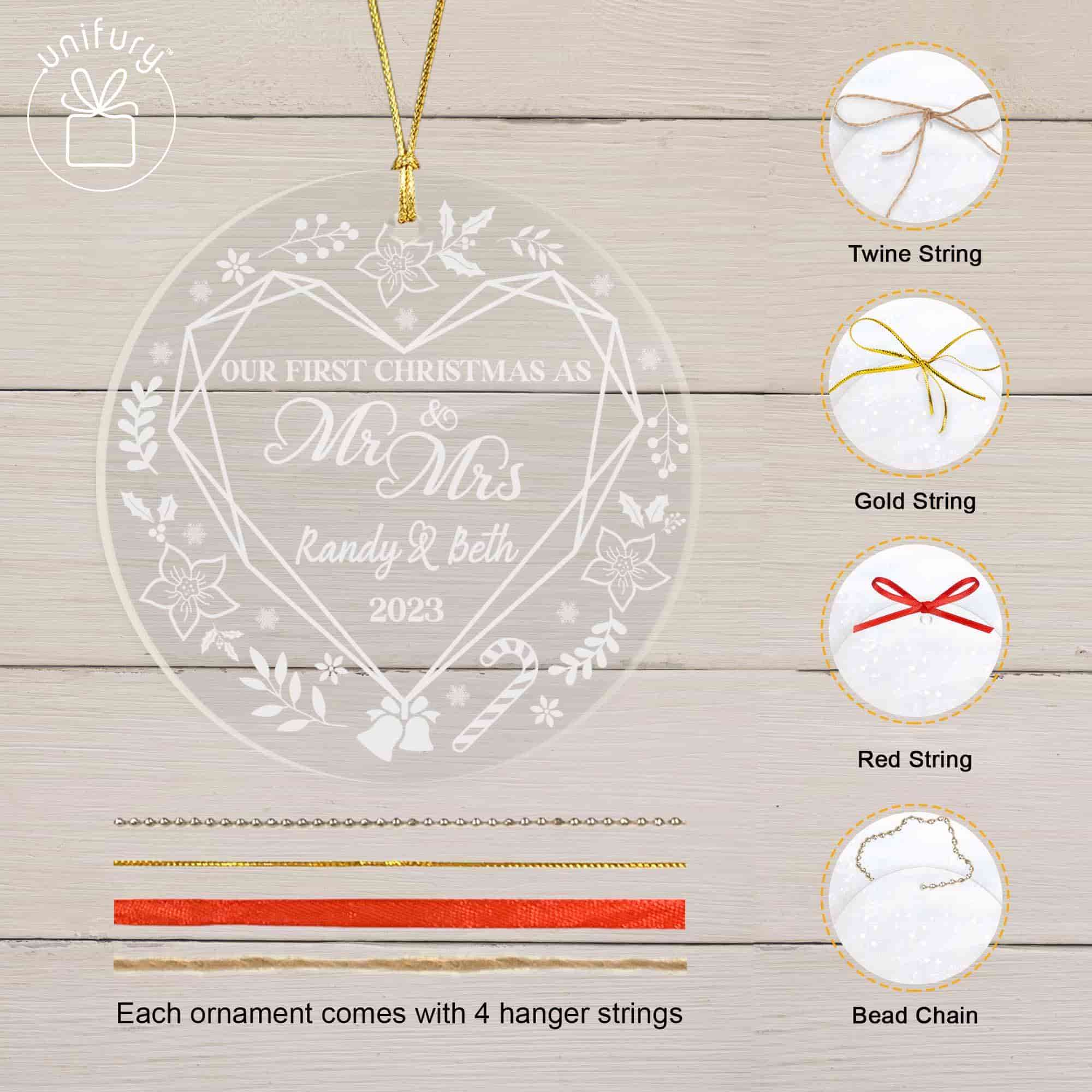 our first christmas Acrylic Ornament – FashionFinds4U