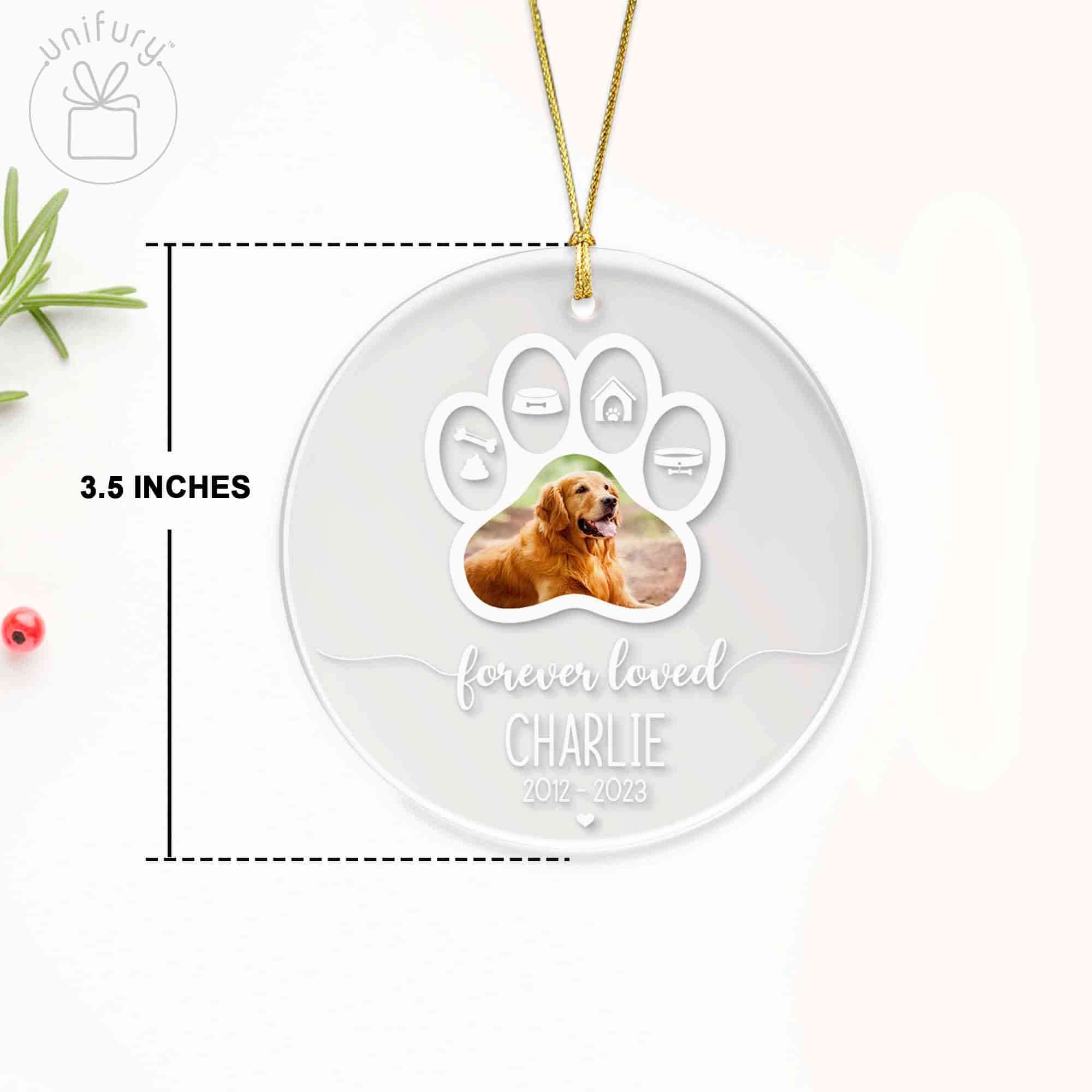 Custom Pet Christmas Ornament, Clear Acrylic Holiday Dog / Cat Decorat –  Elation Factory Co