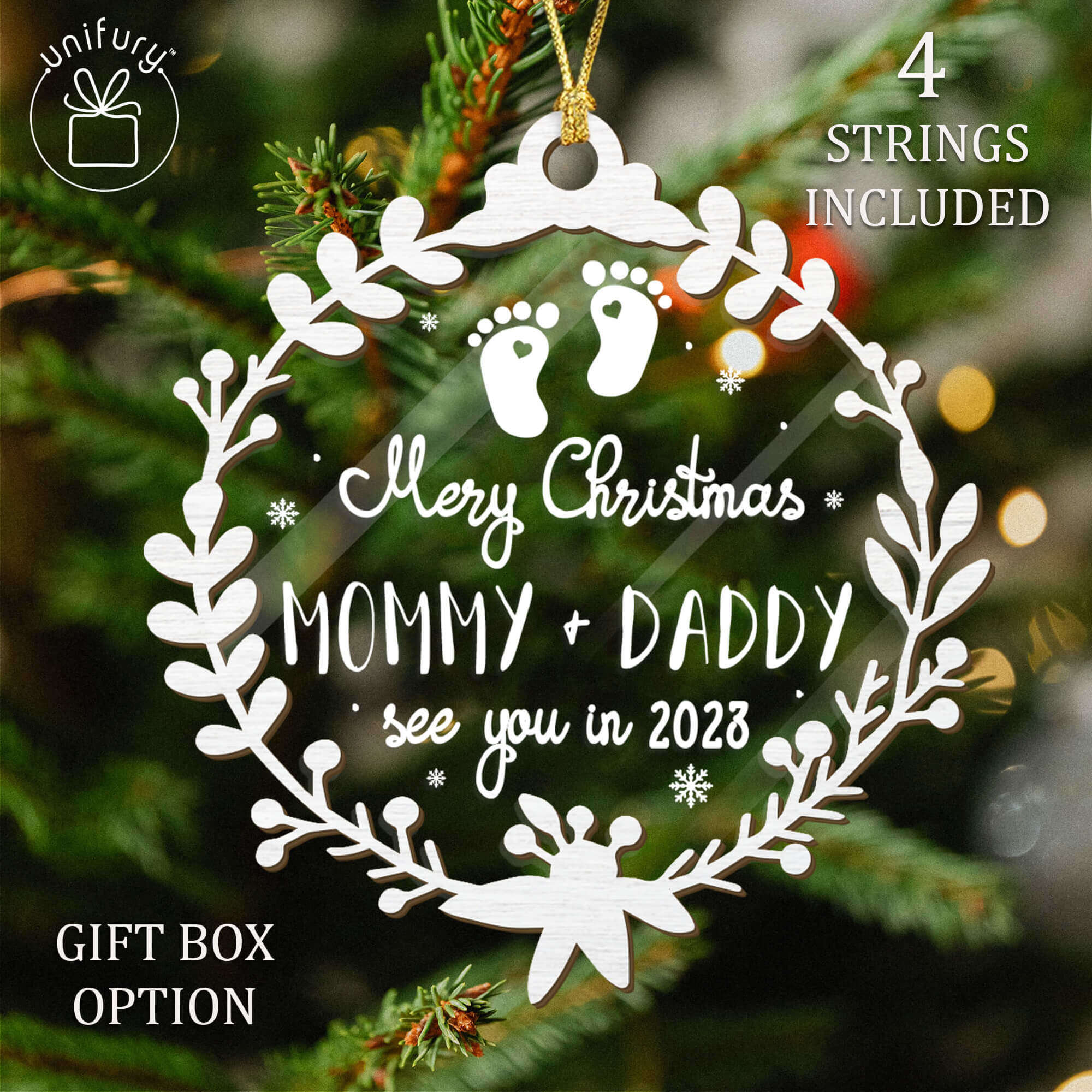 Personalized Mom Ceramic Ornament Gifts Circle Unifury