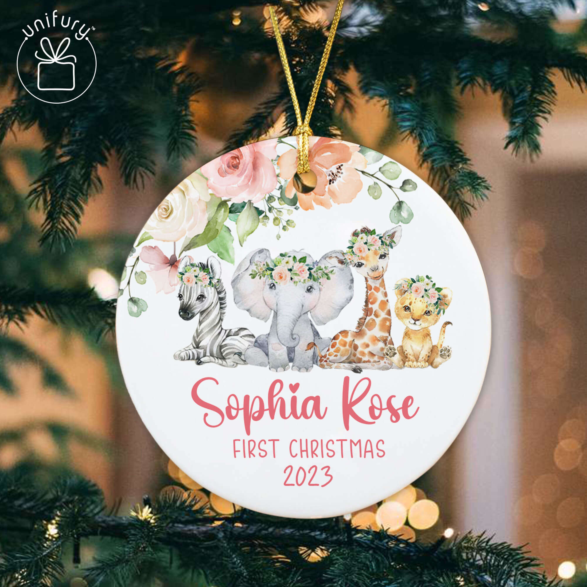 Personalized First Christmas Ornament 2023 Baby's First Christmas