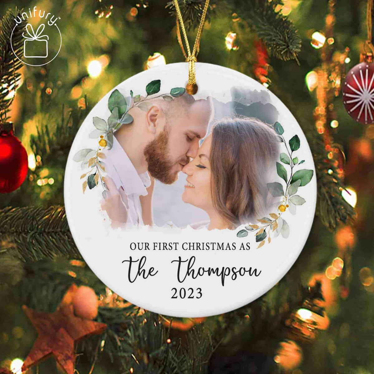 Newly Wedding Flower Ceramic Circle Orament
