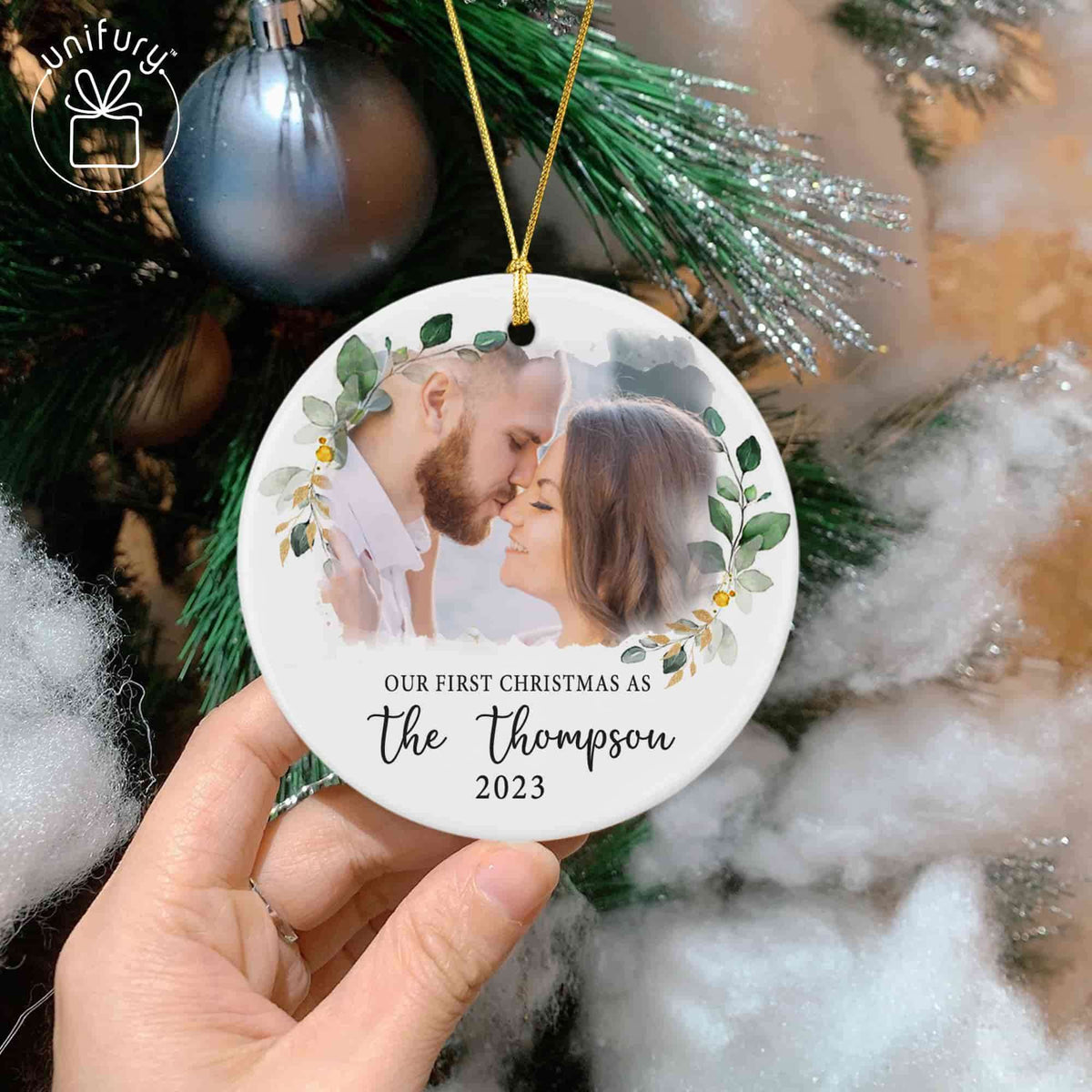 Newly Wedding Flower Ceramic Circle Orament