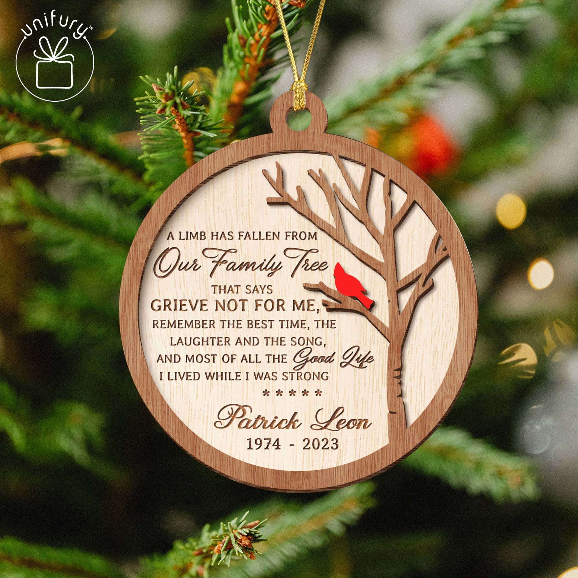 Family Tree Of Life Personalized Wood Ornaments
