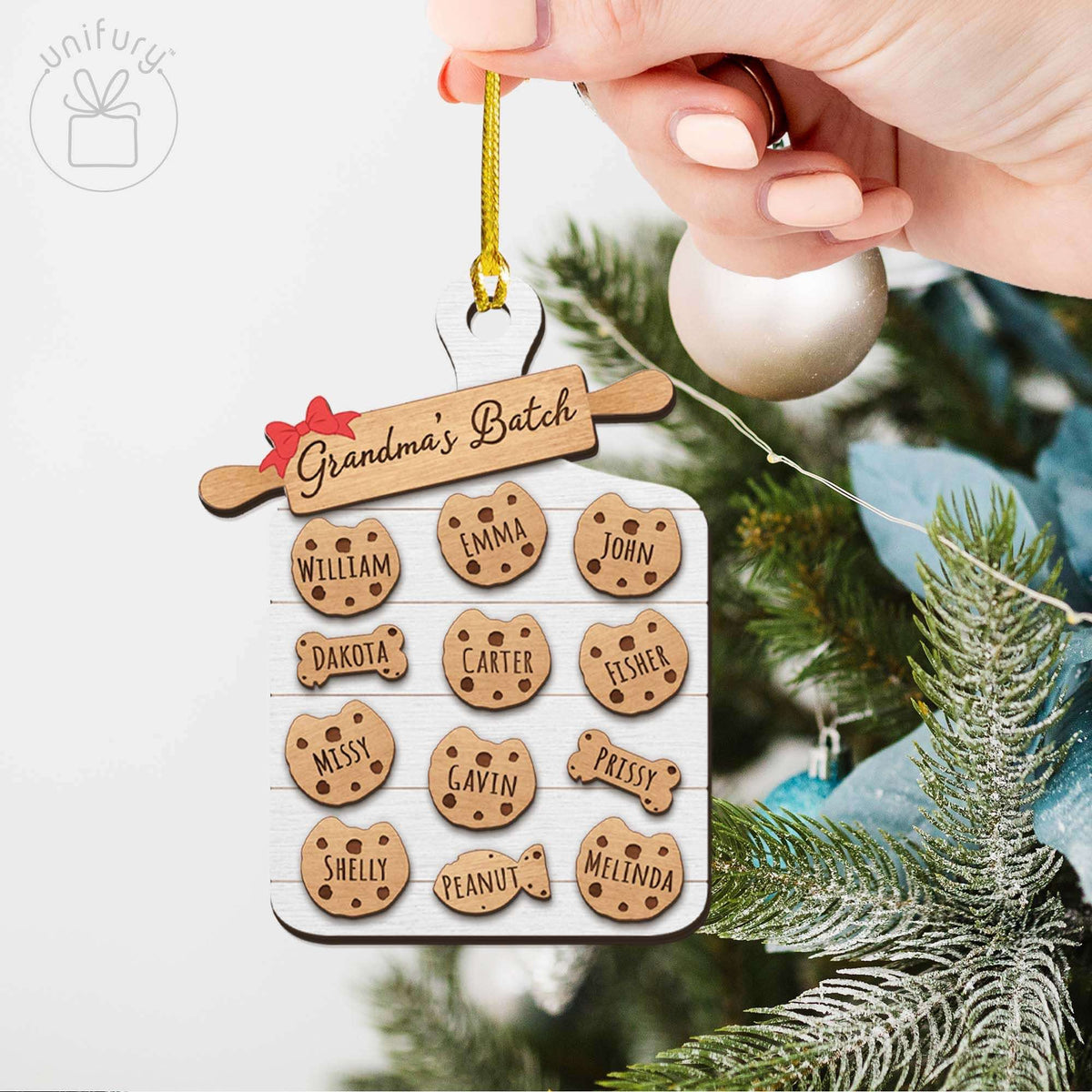 Personalized First Christmas Married Cookie Ornament