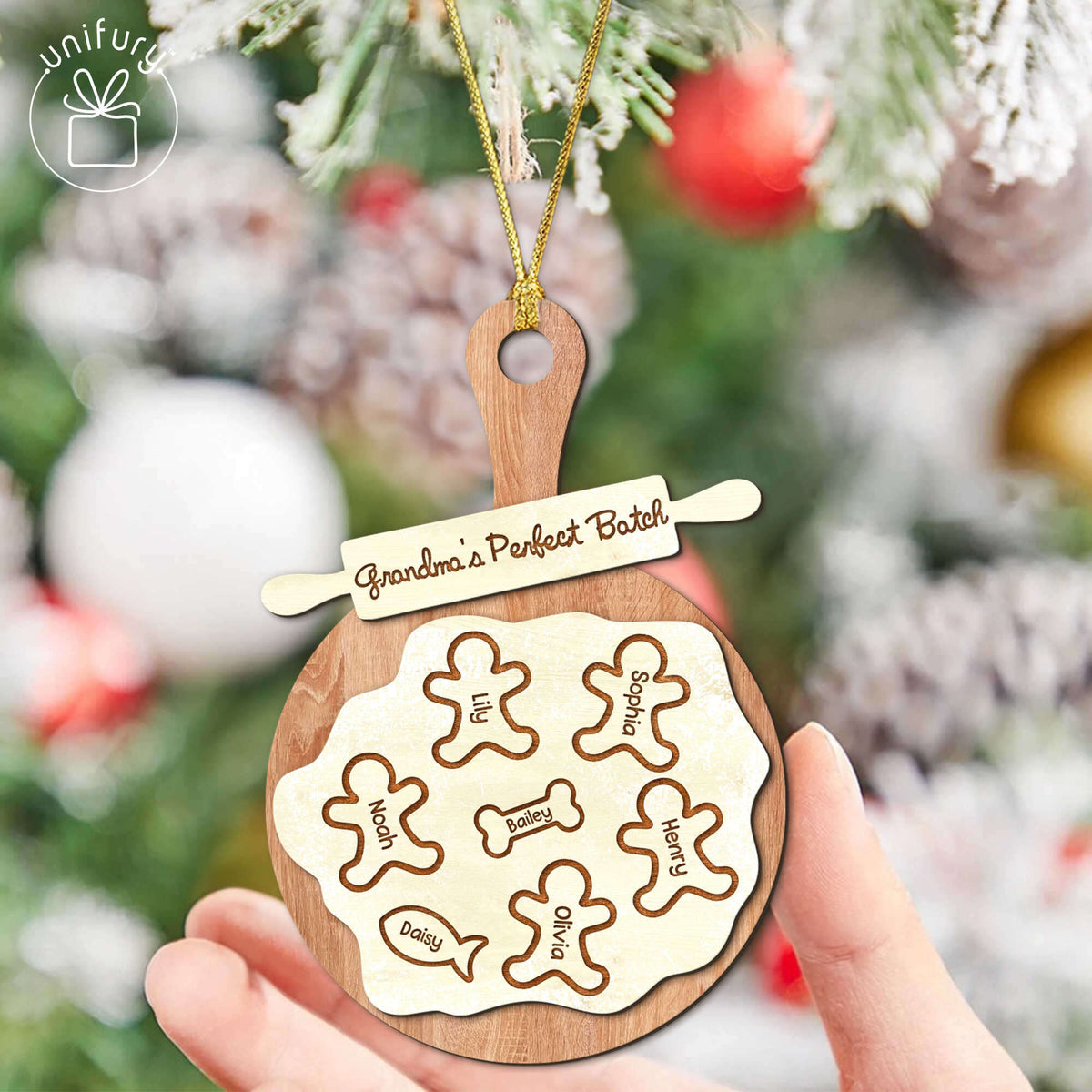 Perfect Batch Cookie Grandma Custom Family Wooden Ornaments