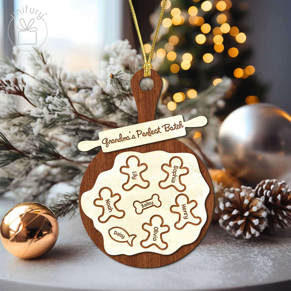 Perfect Batch Cookie Grandma Custom Family Wooden Ornaments