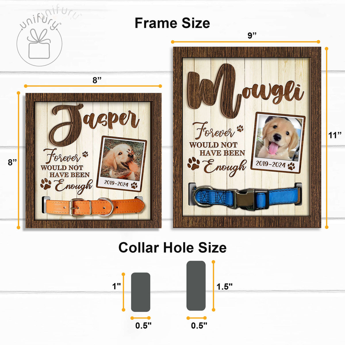 Forever Would Not Have Been Enough Pet Collar Frame