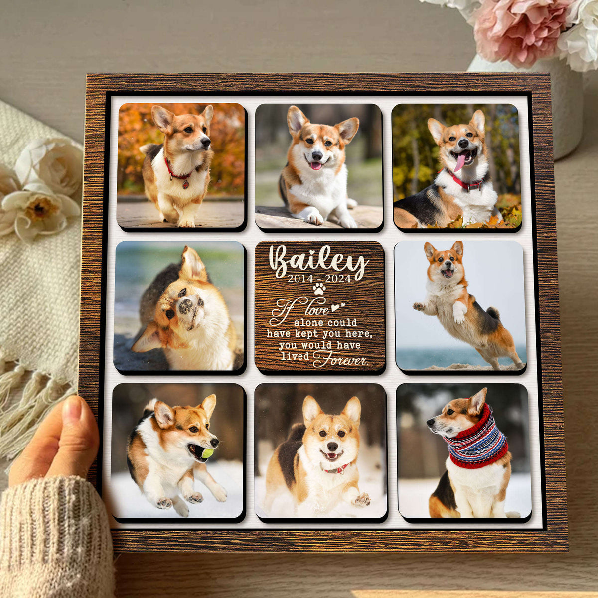 If Love Alone Could Have Kept You Here Memorial Pet Picture Frame