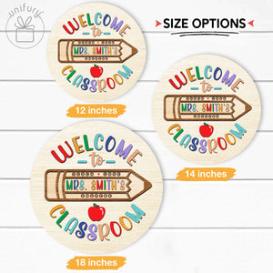 Personalized 3D Teacher Welcome To Classroom Door Sign, Special