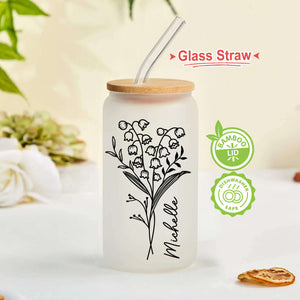 custom glass straw holder dispenser for