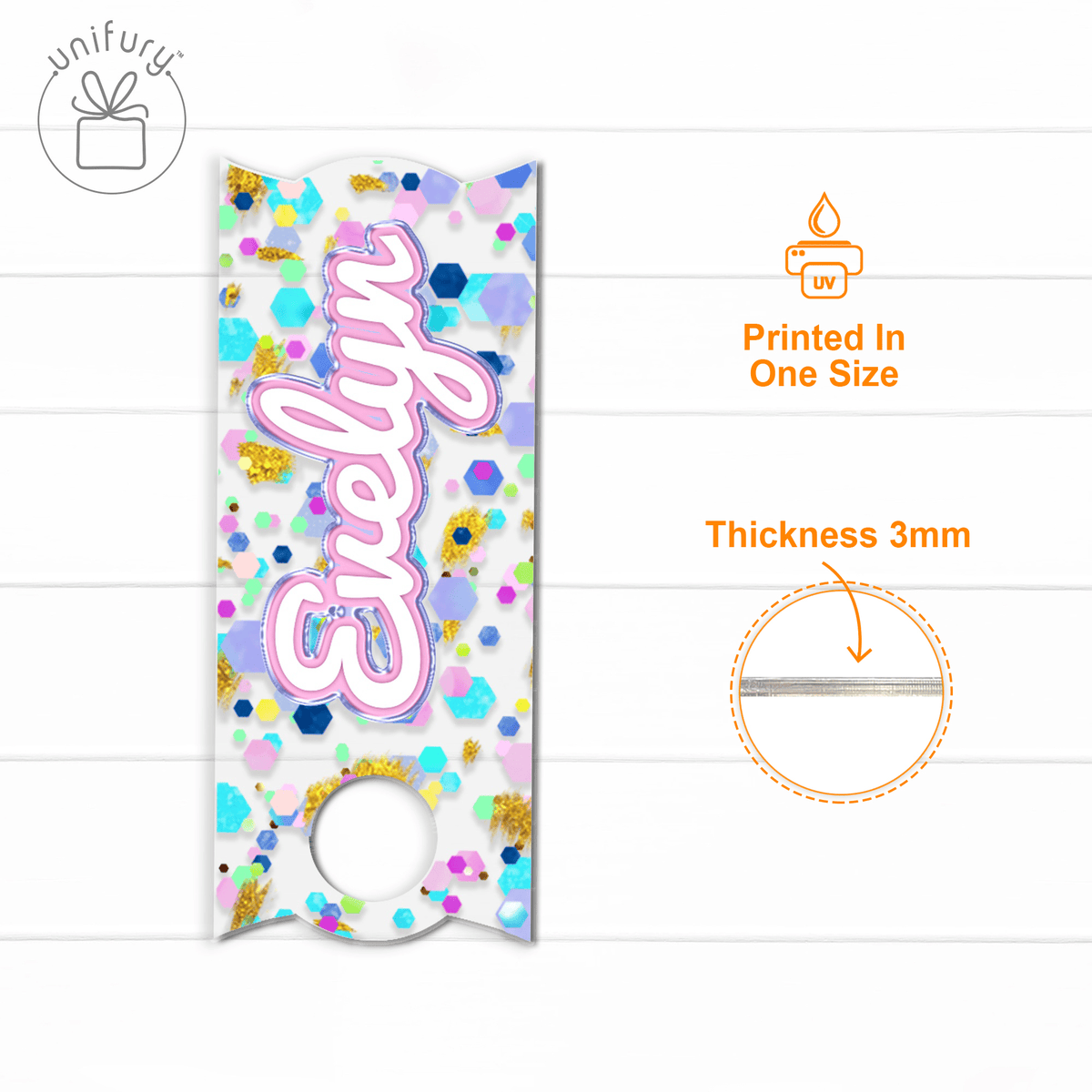 Colorful Quencher Name Tag For Tumbler Lid, Custom Name Acrylic Name Plate