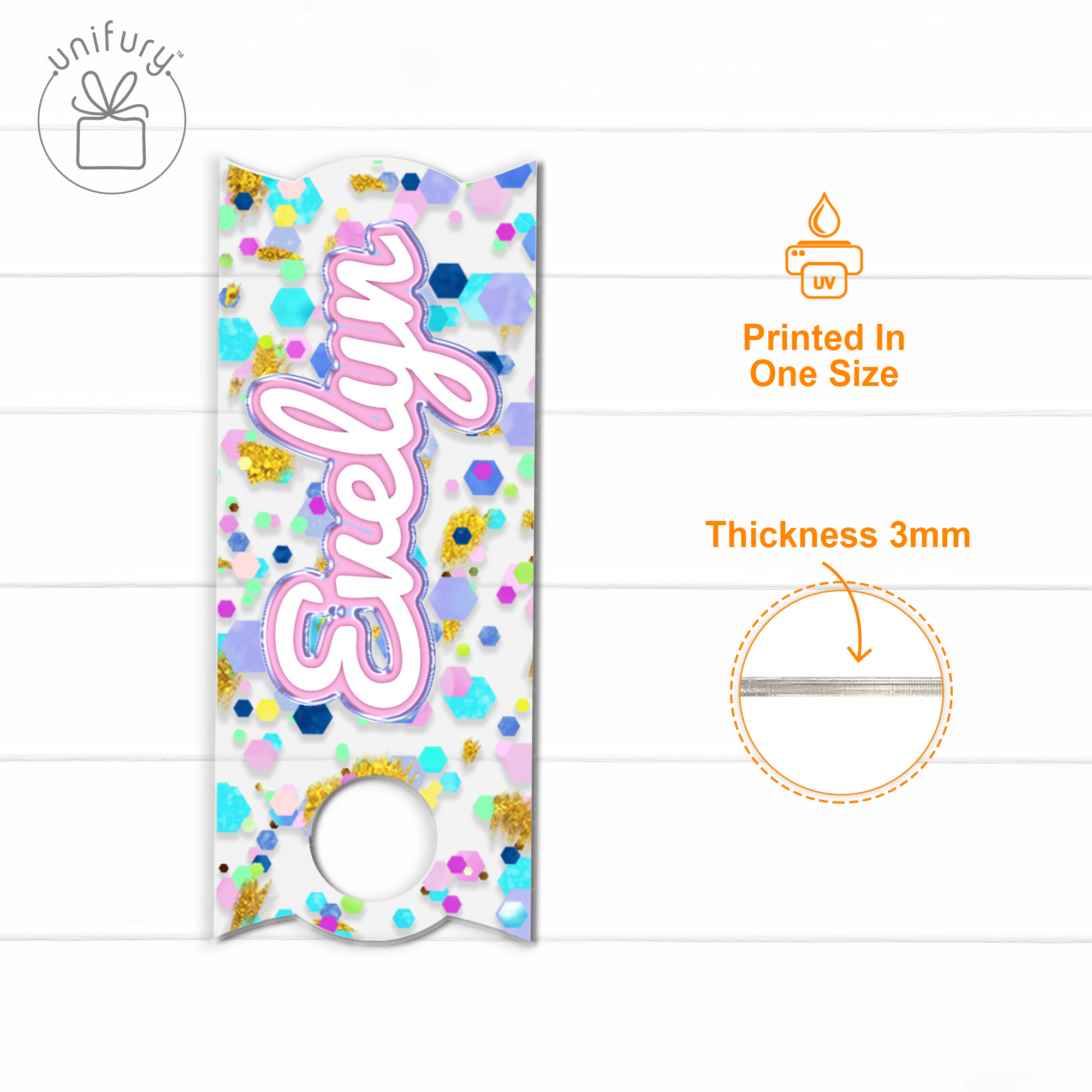 Personalized clear acrylic Nametag for Quencher Flowstate H2.0 Tumbler Lid  ***ONLY***