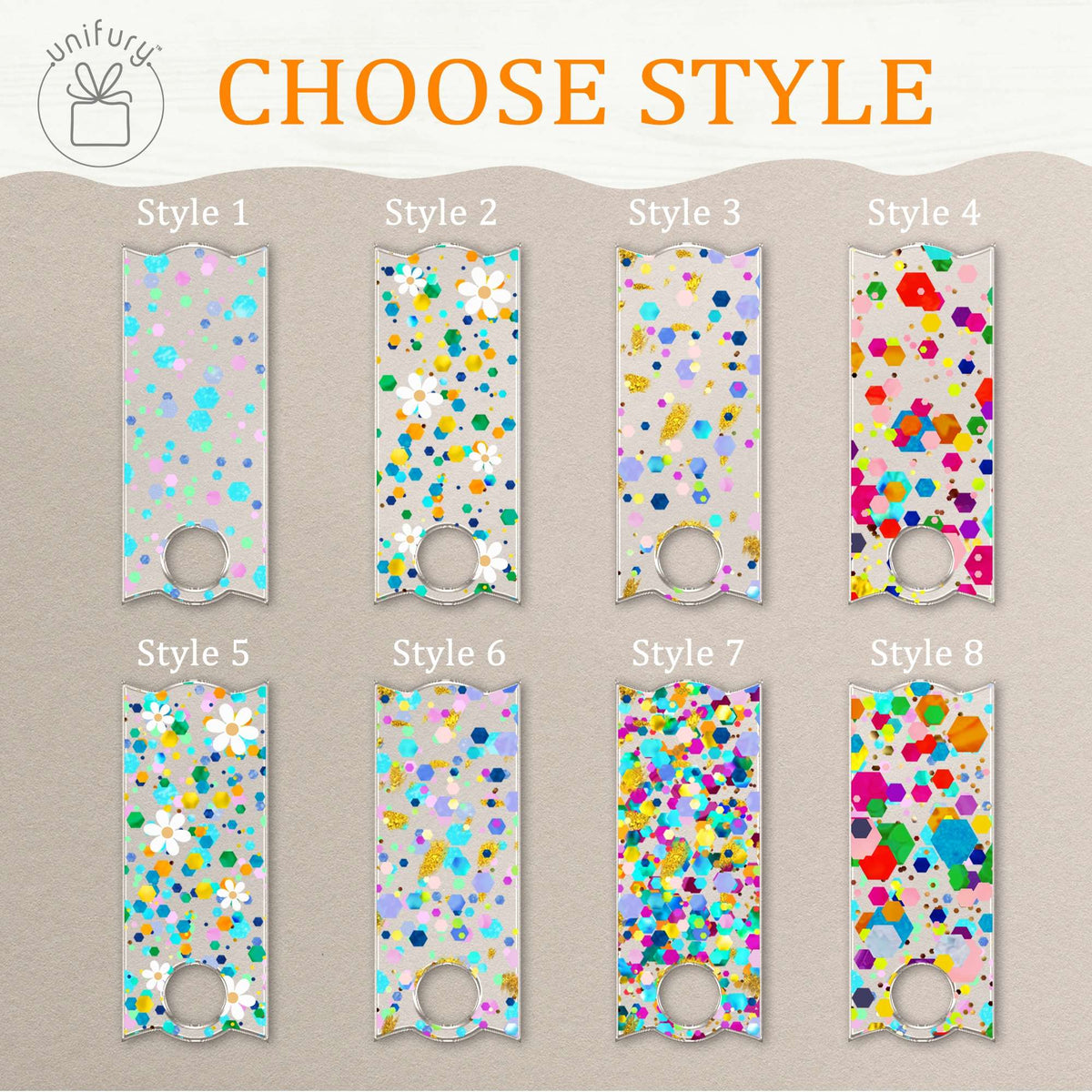 Colorful Quencher Name Tag For Tumbler Lid, Custom Name Acrylic Name Plate