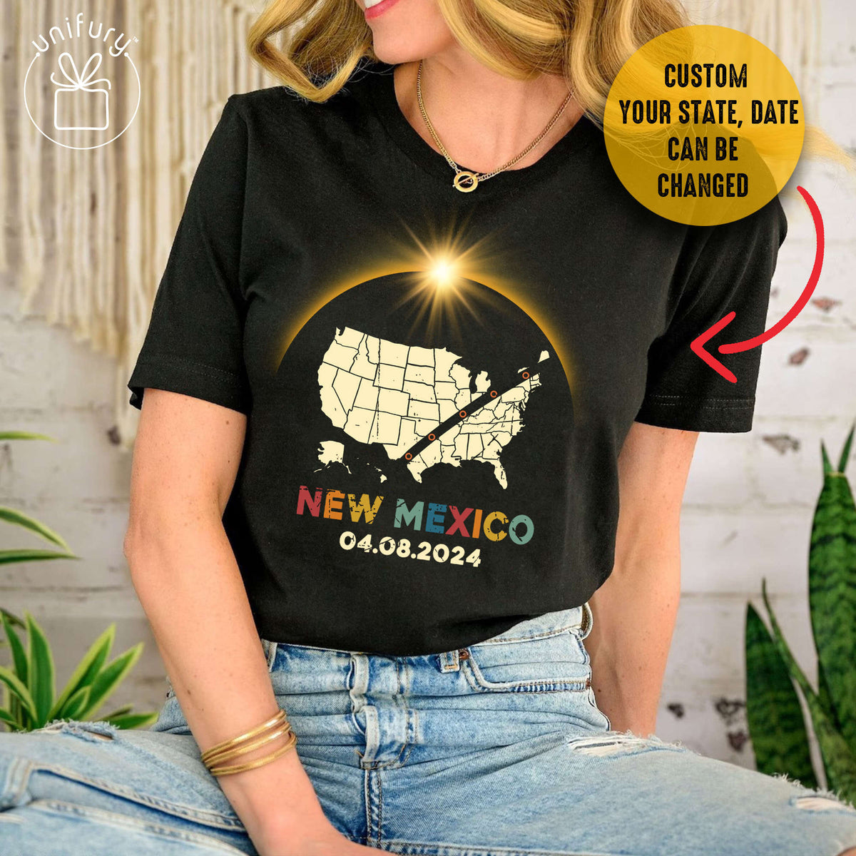 Custom USA State Solar T-shirt