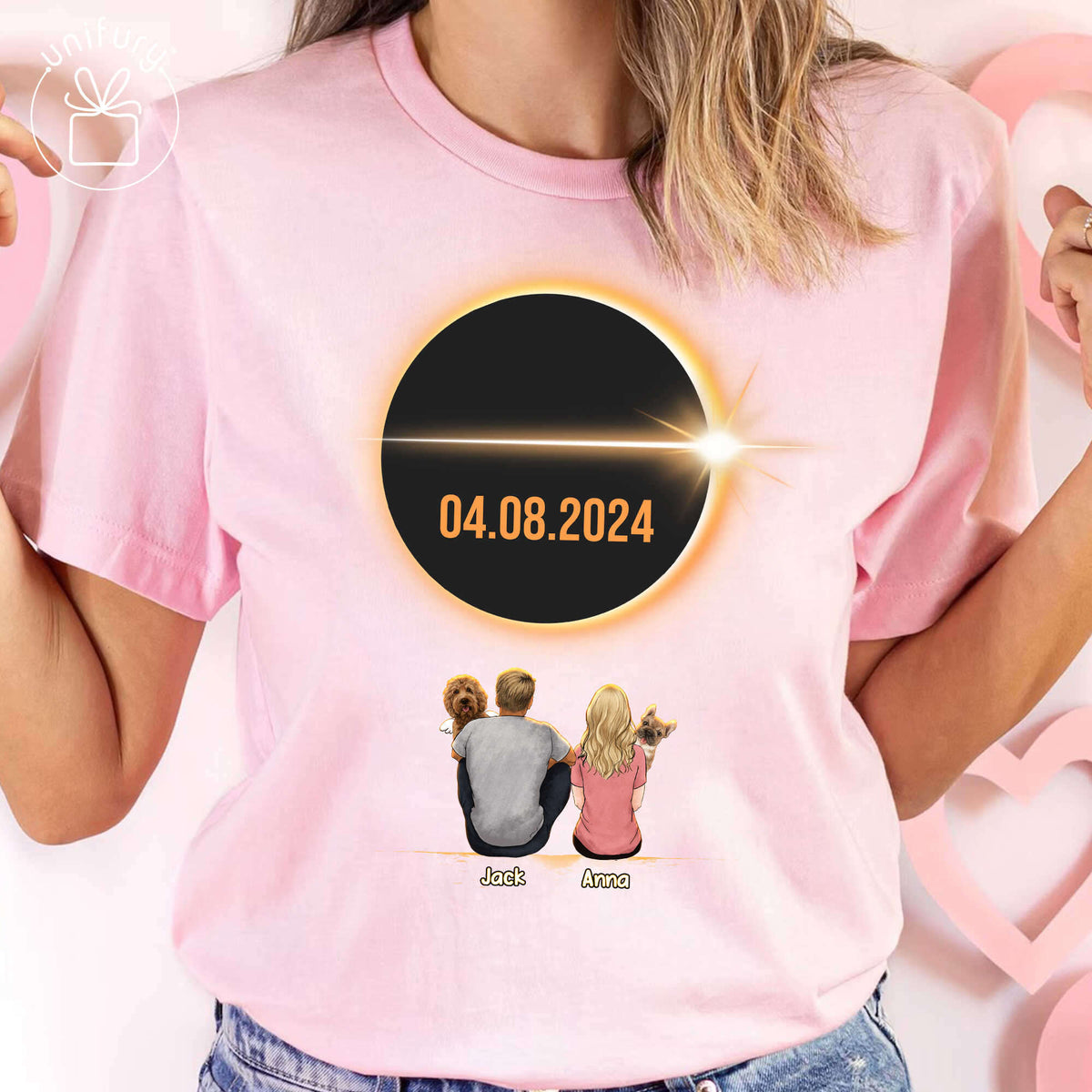 Watching Solar Eclipse T-shirt For Dog Lovers