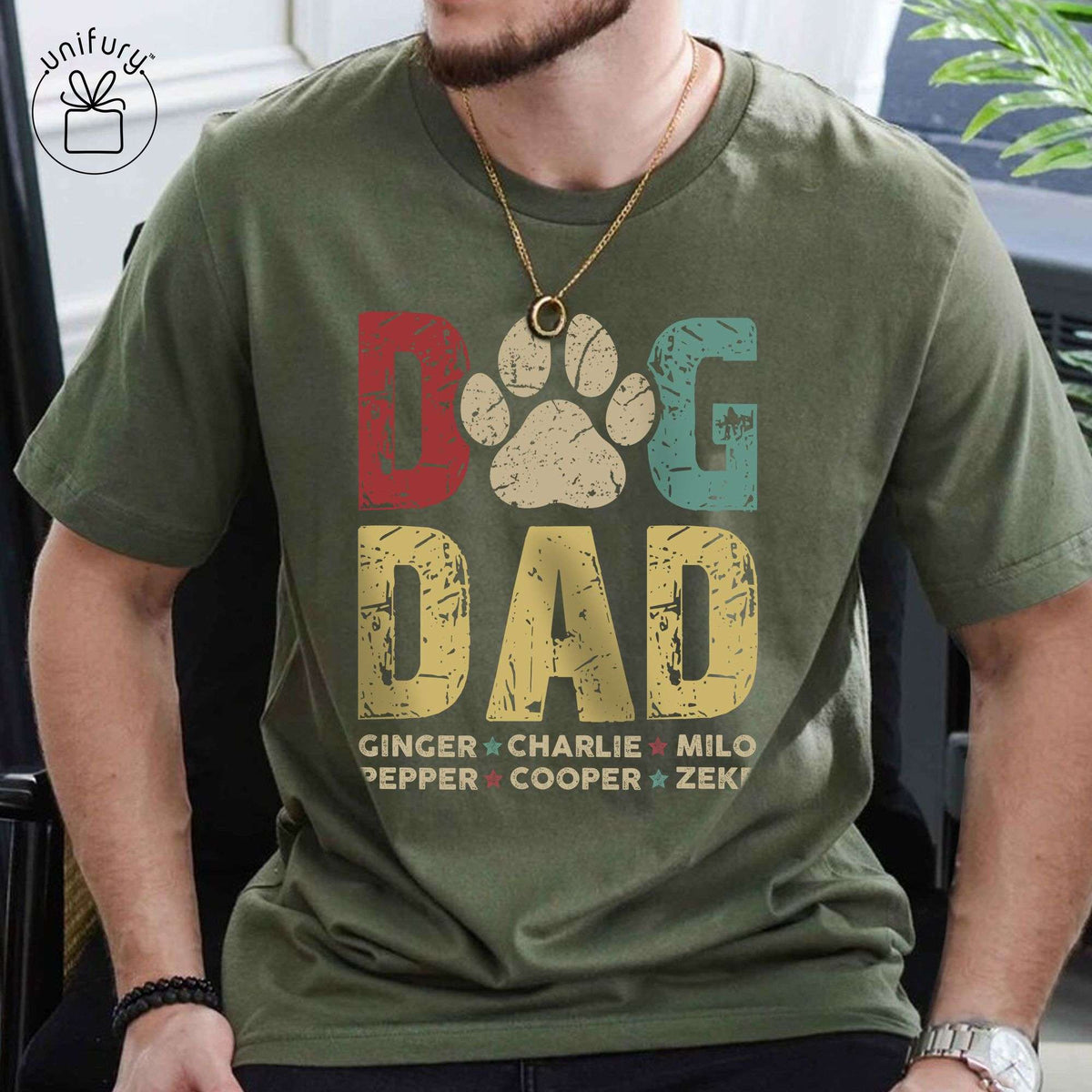 Dog Dad Comfort Colors T-shirt Gifts For Dad