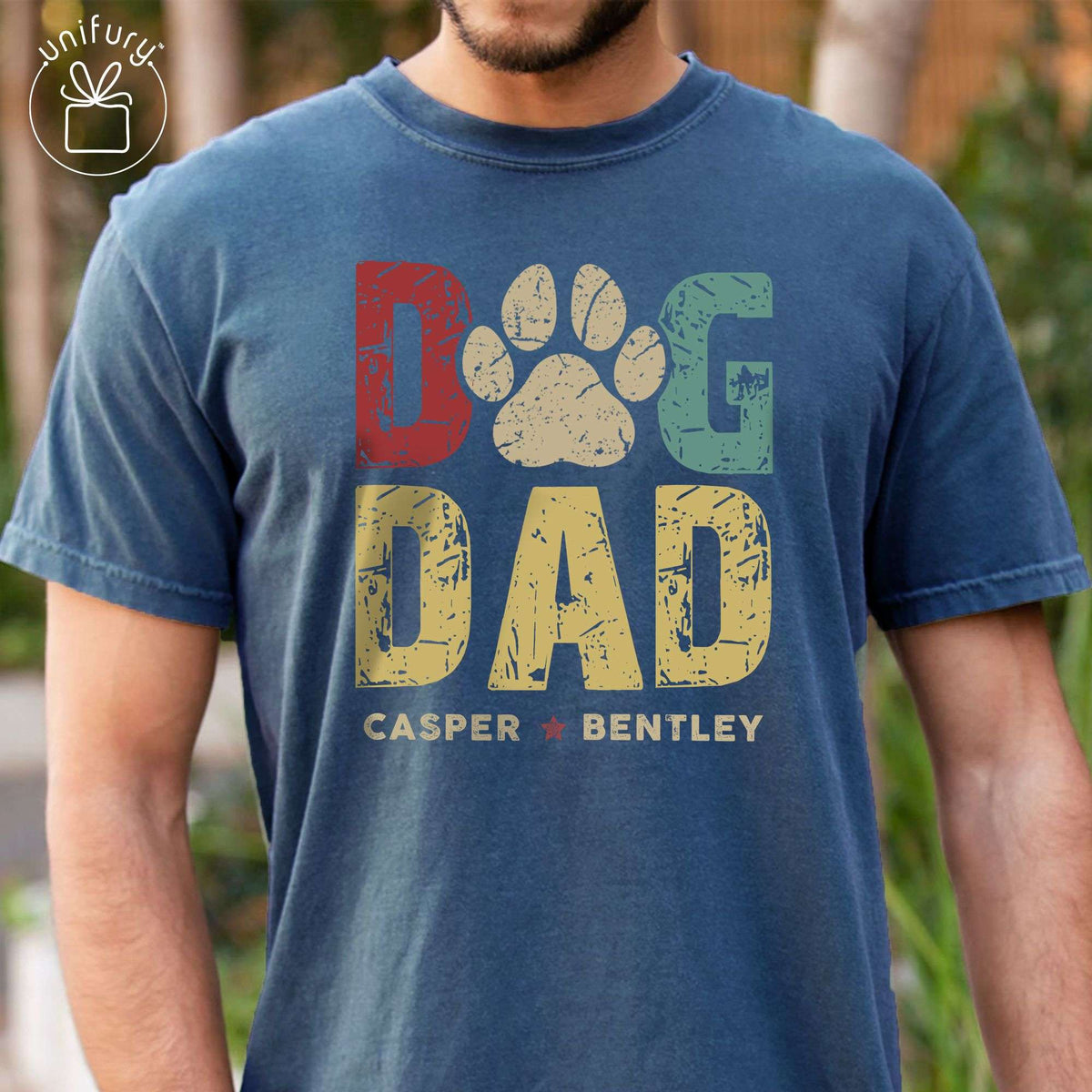 Dog Dad Comfort Colors T-shirt Gifts For Dad