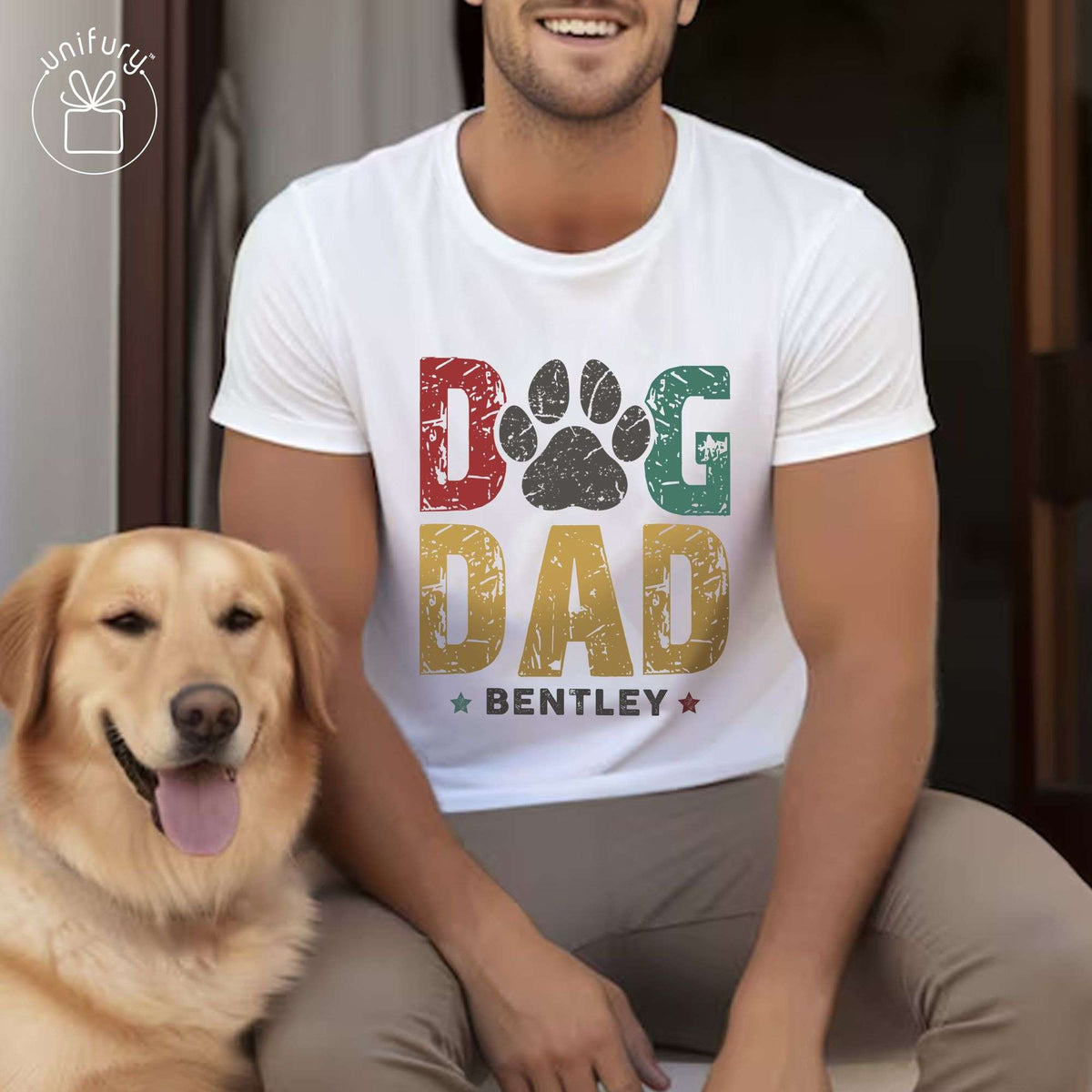 Dog Dad Comfort Colors T-shirt Gifts For Dad