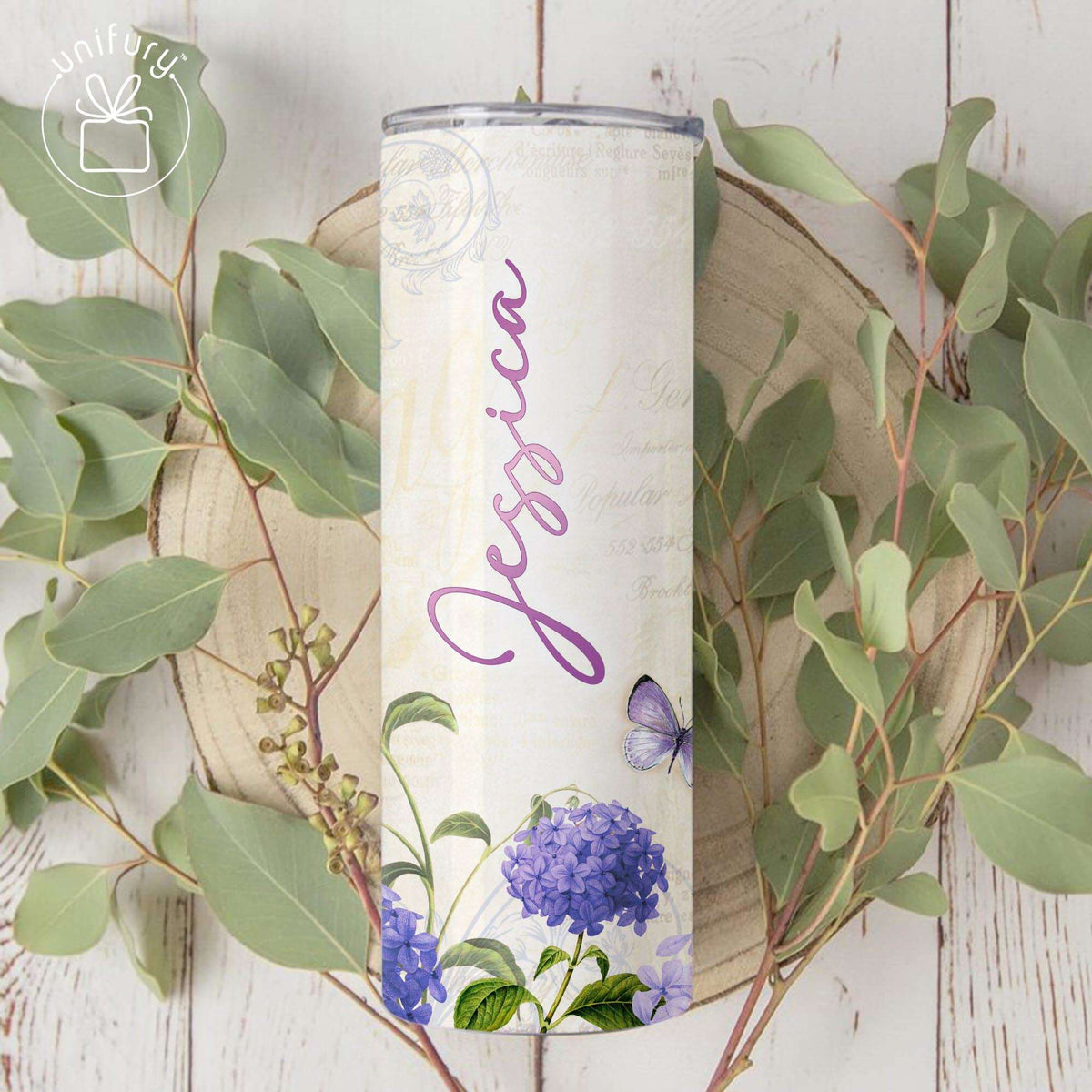 Personalized Christian Blessed Skinny Tumbler, Custom Name For Women