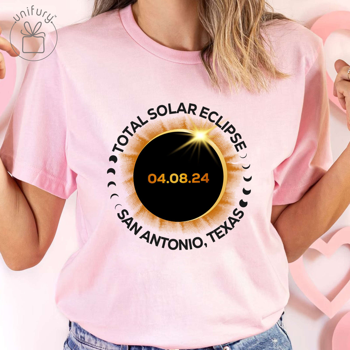 Custom City Total Solar Eclipse T-shirt