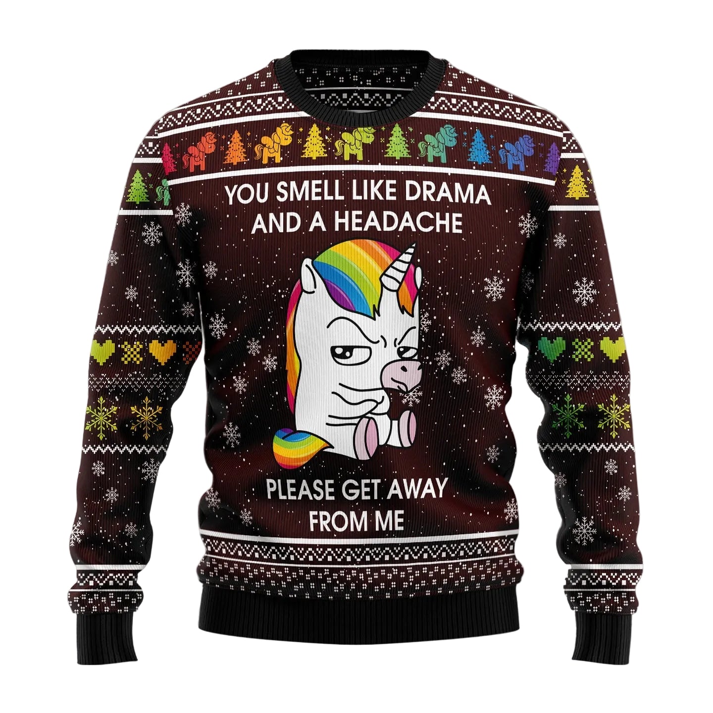 Funny Unicorn Ugly Christmas Sweater for Men and Women, Funny Holiday Party Outfit, Festive Christmas Gift