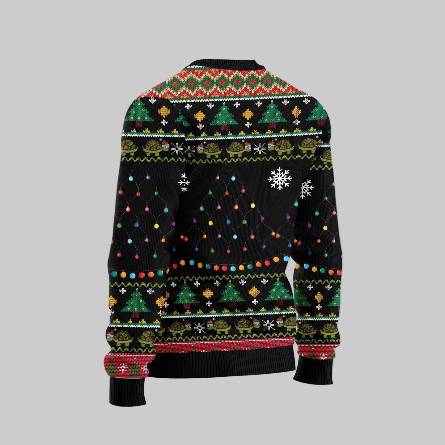 Turtle Through the Snow Ugly Christmas Sweater for Men and Women, Funny Xmas Party Outfit, Gift for Turtle Lovers