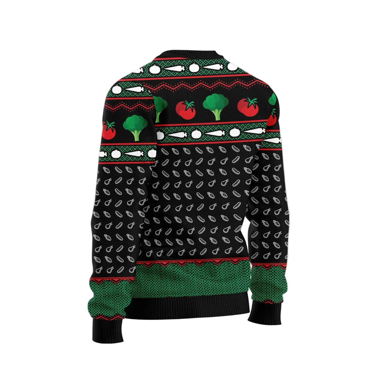 Vegan Christmas Ugly Christmas Sweater, Holiday Party Pullover for Men and Women, Gift for Vegan Lifestyle Fans