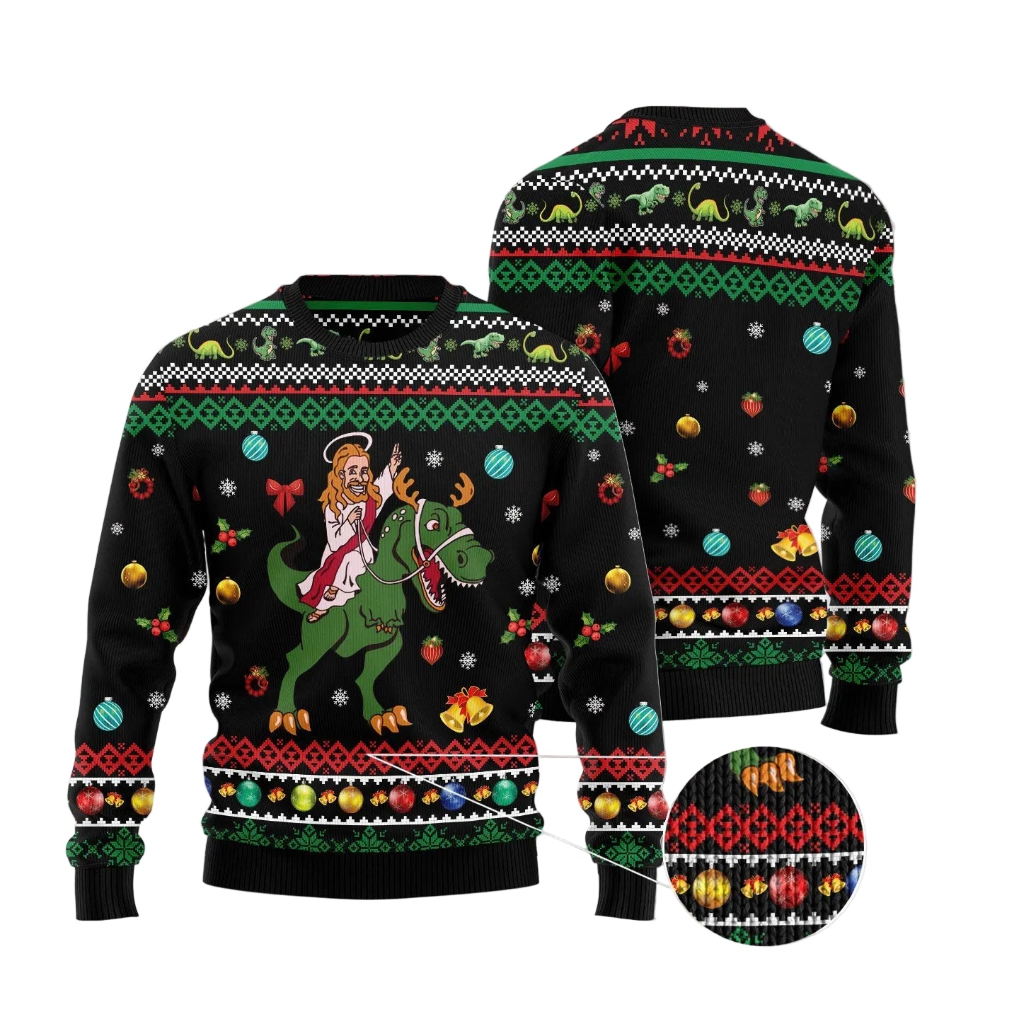 Jesus Christmas Ugly Christmas Sweater for Men and Women, Funny Holiday Party Outfit, Festive Christmas Gift